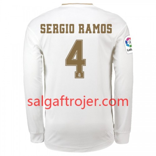 Real Madrid Fodboldtrøjer Sergio Ramos 4 Hjemmebanesæt 2019/20 Langærmet Real Madrid Fodboldtrøjer Sergio Ramos 4 Hjemmebanesæt 2019/20 Langærmet